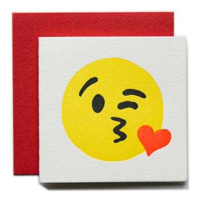 Kissy Smiley Face Tiny Enclosure Card