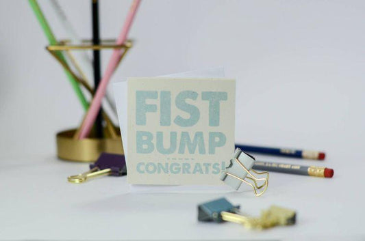 Fist Bump - Congrats Mini Enclosure Card