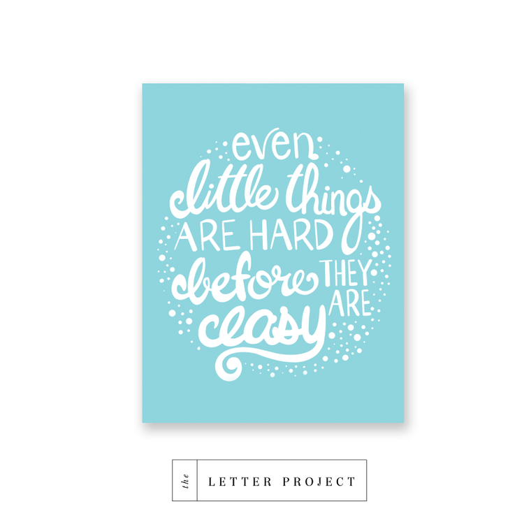Even the Little Things – Single Greeting Card – The Letter Project Partnership