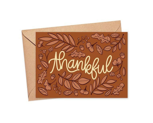 Thankful Fall Leaves Card