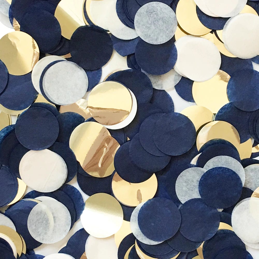 Navy & Gold Confetti