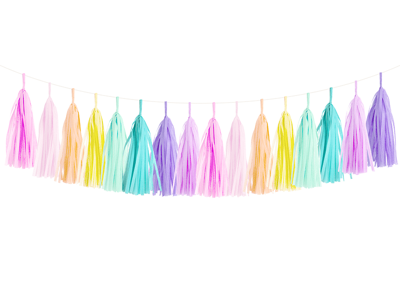 Pastel Rainbow Tassel Garland DIY Kit