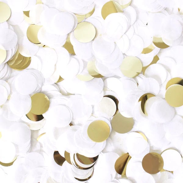 White & Gold Confetti